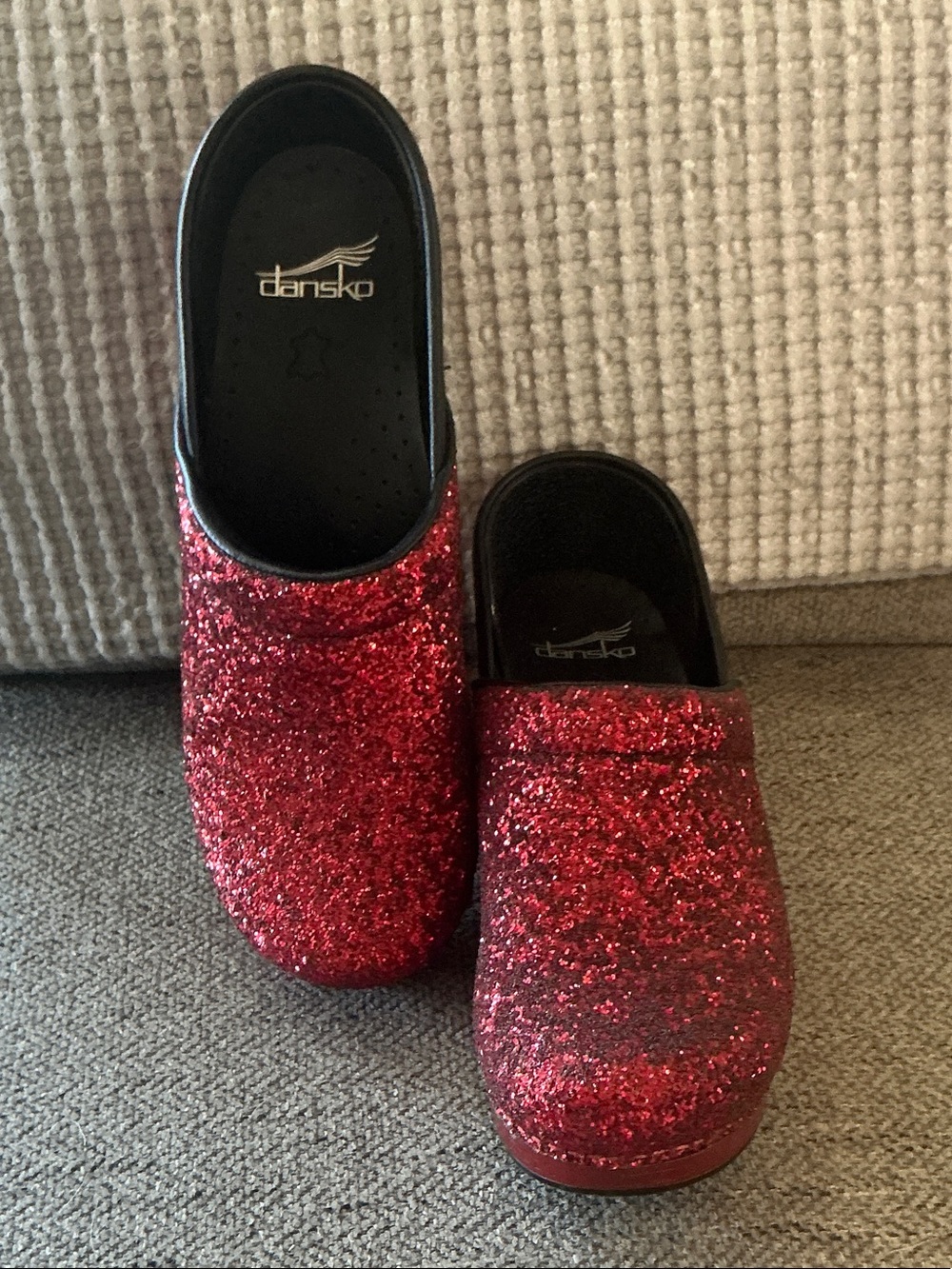 Dansko Professional Clogs - Limited Edition Red Glitter EU38